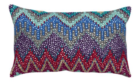 cojin_lily_vivaraise_turquesas_fernandeztextil Cojín bordado zik-zak vivaraise
