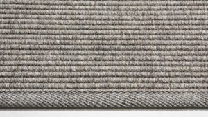 detalle ampliado de alfombra de lana eskila con remate strong de kp alfombras a medida