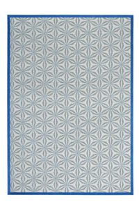 alfombra de diseño geometrik de kp color azul