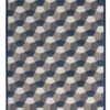 alfombra geométrica kp de lana super fina