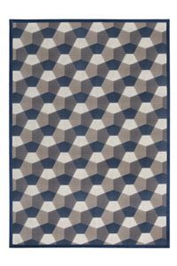 alfombra geométrica kp de lana super fina