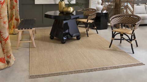 alfombras de sisal hebi kp alfombras a medida con flecos en un salón