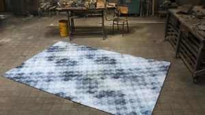 alfombra kp geométrica pappenpop en la calle