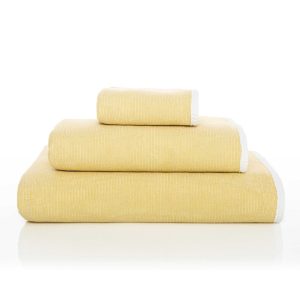 juego de toallas de baño graccioza double color amarillo
