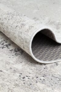 Detalle alfombra Ligne Pure Luminous grey