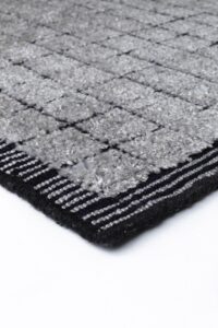 Detalle alfombra Ligne Pure Mesh grey