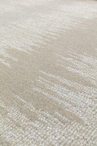 Detalle alfombra Ligne Pure Static beige