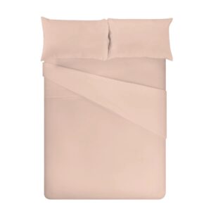 juego de sábanas liso rosa que no se arruga no se plancha Sisomdos comprar online en Fernández Textil algodón