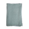 Colcha doble gasa azul cuarzo, de Sisomdos, comprar online Fernández Textil. diseño liso de cuadros pequeños.