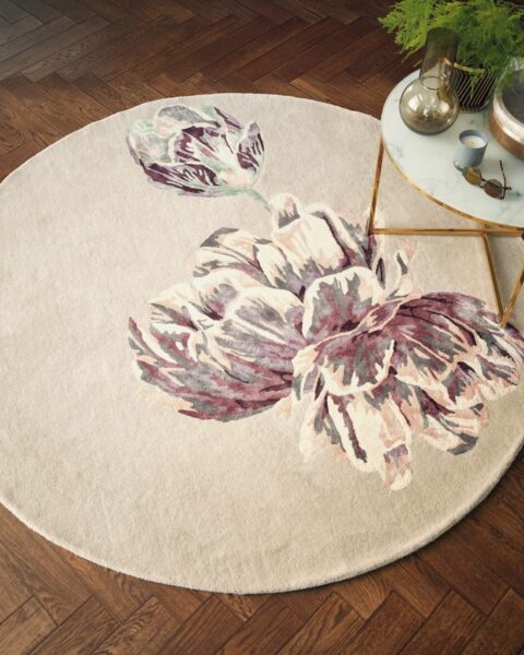 Ambiente alfombra Tranquility Beige redonda Ted Baker 56001