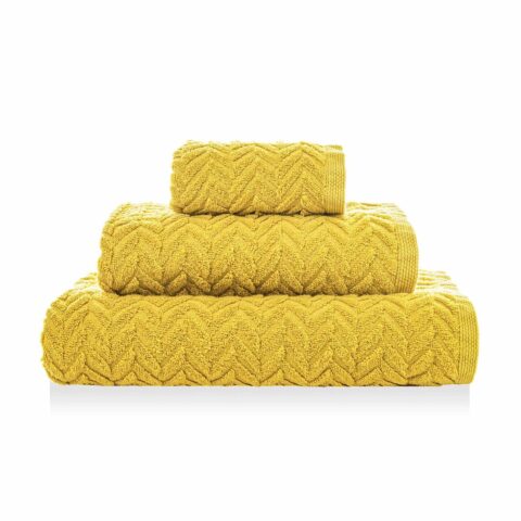 Juego de Toallas Chevron Sorema mostaza