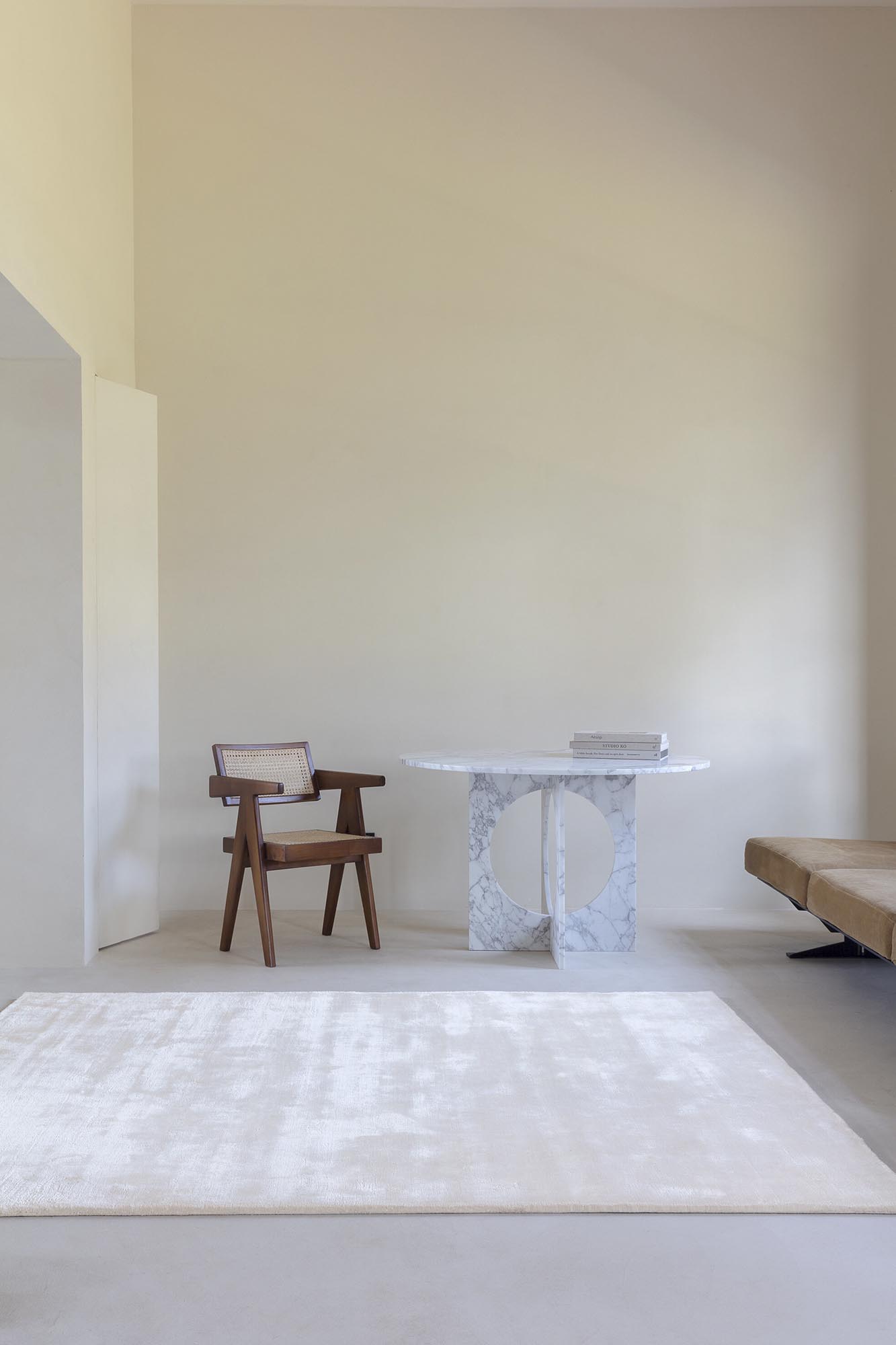 Alfombra-Haze-Ivory-ambiente-LignePure-FernandezTextil Ambiente alfombra Ligne Pure Haze Ivory