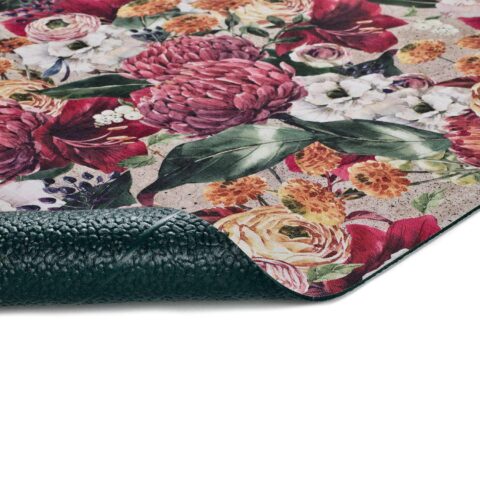 alfombra-cocina-ricci-gigli-flores-colores-universal-fernandez-textil-3 Alfombra de cocina tejido Jacquard diseño floral Ricci Gigli, Universal. A medida. Revés de PVC buena adherencia.