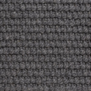 Alfombra lana virgen Woolmark KP Trikot a medida, natural funcional resistente. 125 abrigo gris oscuro. En Fernández textil.