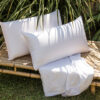 Jardín Funda almohada absorbente Velfont Bambú impermeable y transpirable. Suave y blanca, protege ácaros.