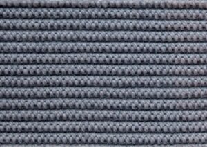 Alfombra a medida ajustable Knit KP 100% pura lana resistente uso, fuego, humedad. Color gris bonito 014 mariposa