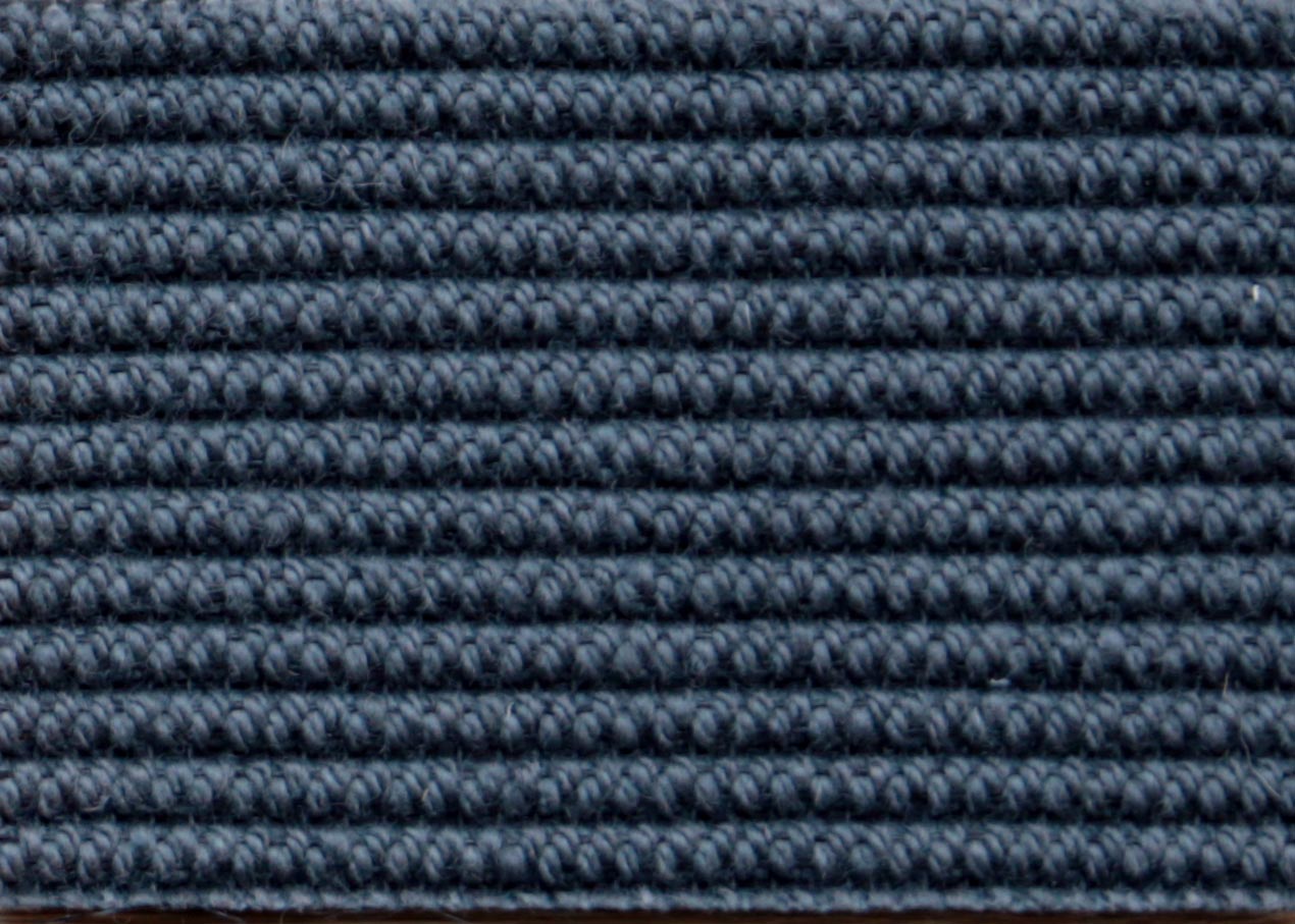 Alfombra a medida ajustable Knit KP 100% pura lana resistente uso, fuego, humedad. Color gris oscuro 062 aguja