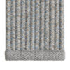 Remate alfombra exterior Rols Chill Out a medida. Remate rústico en una dirección. Resistente artesanal, olefina, gris