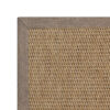Esquina de alfombra exterior con remate a medida resistente Rols Nature 4507. Antimanchas, resistente al agua, sol. caoba