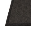 Detalle alfombra exterior resistente fácil mantenimiento para terrazas y porches. Remate rústico, Rols Nature Deluxe 69 negro