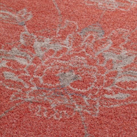 Detalle Alfombra lana clásica osta djobie color rojo
