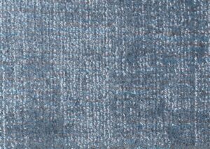 Alfombra a medida KP online, modelo Recikla, aspecto desgastado fibras recicladas. Fernández Textil tienda hogar. azul