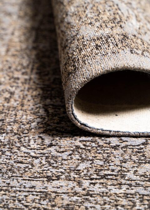 alfombra-chenilla-yazd-gris-fernandez-textil-2 Alfombra vintage Yazd algodón desgastada, gris marrón claro comprar online Fernández Textil.