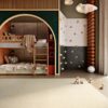 Habitacion infantil con alfombra suave a medida Santos Monteiro Sleek color crudo agradable suave