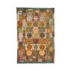 Kilim Maimana alfombra lana reversible manual Afganistán multicolor diseño juegos geométricos comprar online Fernández Textil