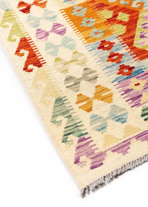 alfombra-kilim-multicolor-fernandez-textil-s5-168x245-2 Detalle Kilim Maimana hechas a mano comprar online kilims afganos muchos colores resistentes reversibles Fernández Textil