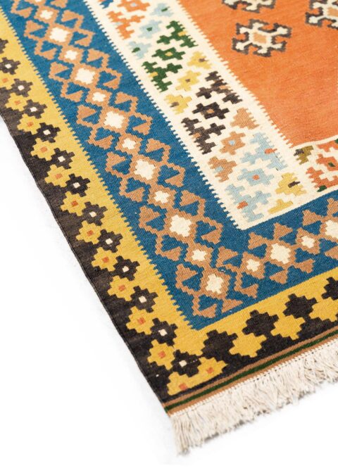 alfombra-kilim-multicolor-fernandez-textil-s7-155x303-2 Detalle Kilim Maimana hechas a mano comprar online kilims afganos muchos colores resistentes reversibles Fernández Textil
