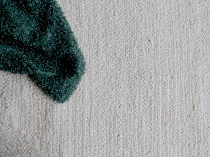 limpiar una Alfombra de Yute natural color beige con franja blanca Fernández Textil comprar online alfombra yute