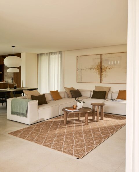 colocar alfombra en el salón