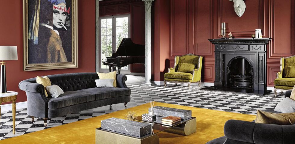 colocar alfombras en el salón